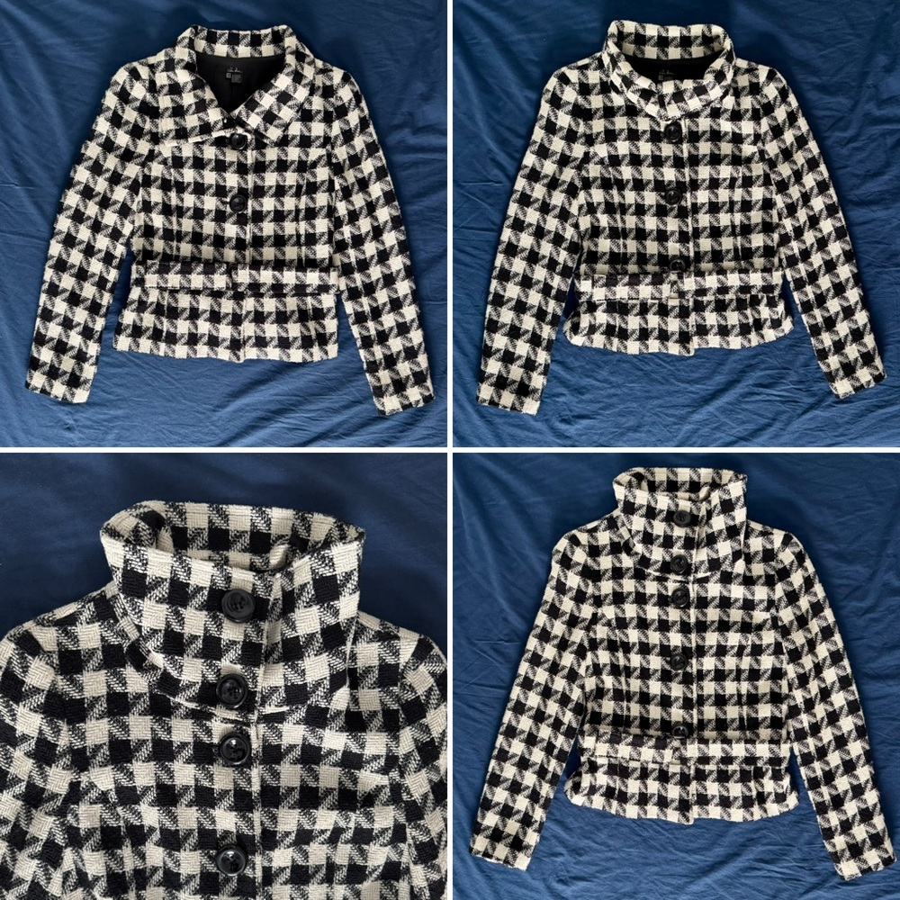 Zara Belted Jacket with Adjustable Collar Small
